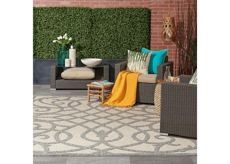 Cammie Gray 8' x 10' Indoor/Outdoor Rug