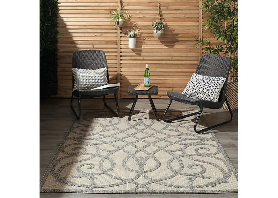 Cammie Gray 8' x 10' Indoor/Outdoor Rug