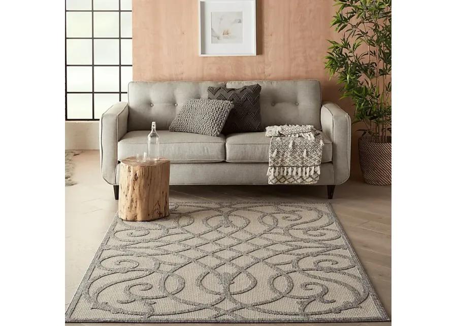 Cammie Gray 8' x 10' Indoor/Outdoor Rug