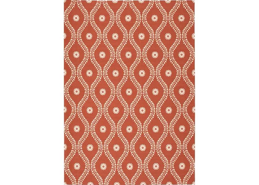 Lalitha Rust 8' x 11' Indoor/Outdoor Rug