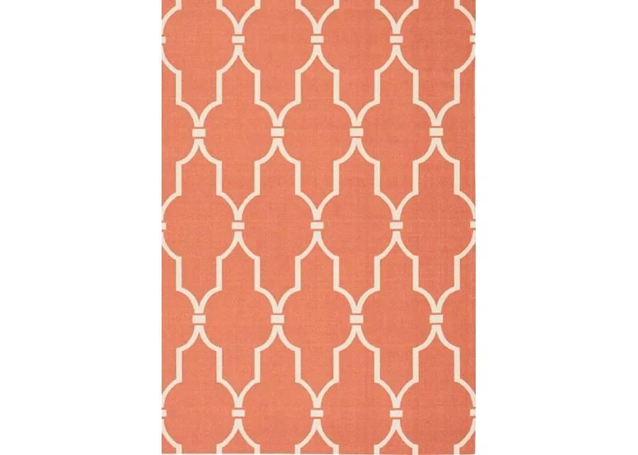 Taliya Orange 5' x 8' Indoor/Outdoor Rug