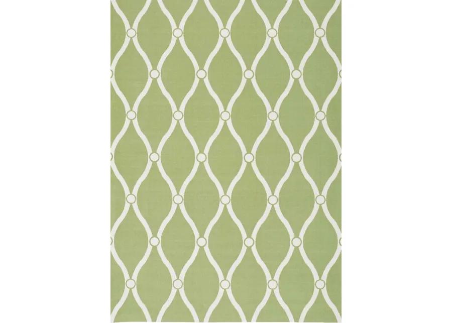 Nabella Green 8' x 11' Indoor/Outdoor Rug