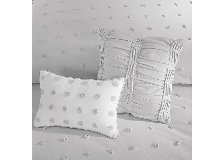 Alreem Gray 7 Pc King Duvet Cover Set