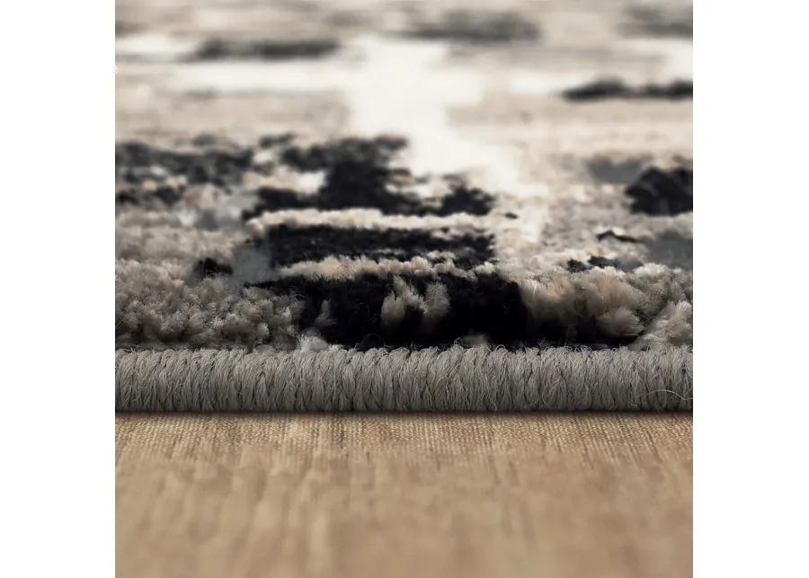 Dusklock Charcoal 6'6 x 9'6 Rug