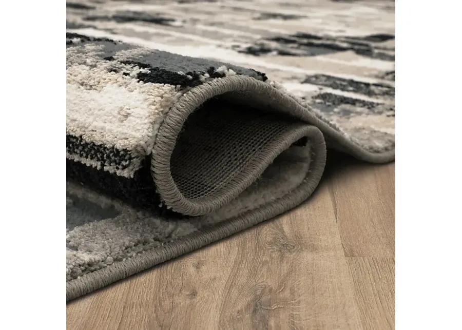 Dusklock Charcoal 6'6 x 9'6 Rug