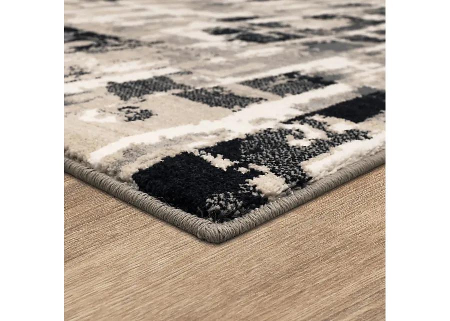 Dusklock Charcoal 6'6 x 9'6 Rug