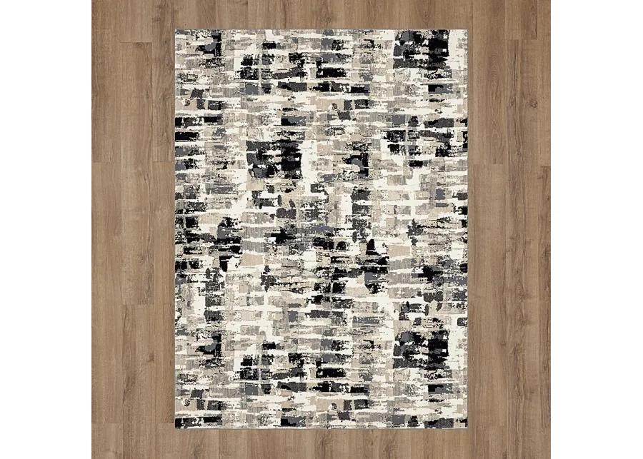 Dusklock Charcoal 6'6 x 9'6 Rug