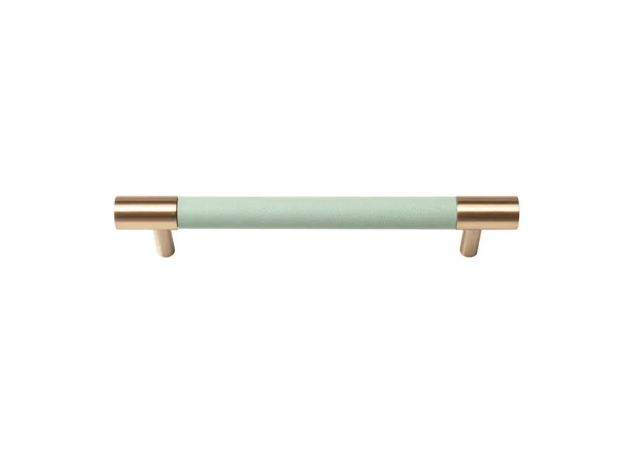 Leather & Brass Handle 5" - Light Green