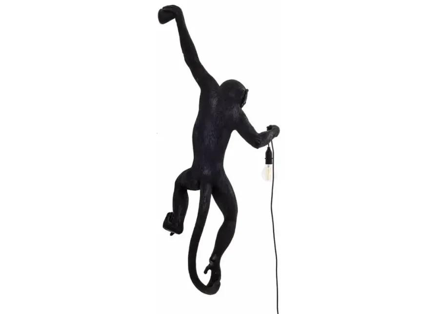 Monkey Lamp - Hanging Black By Seletti (Left)