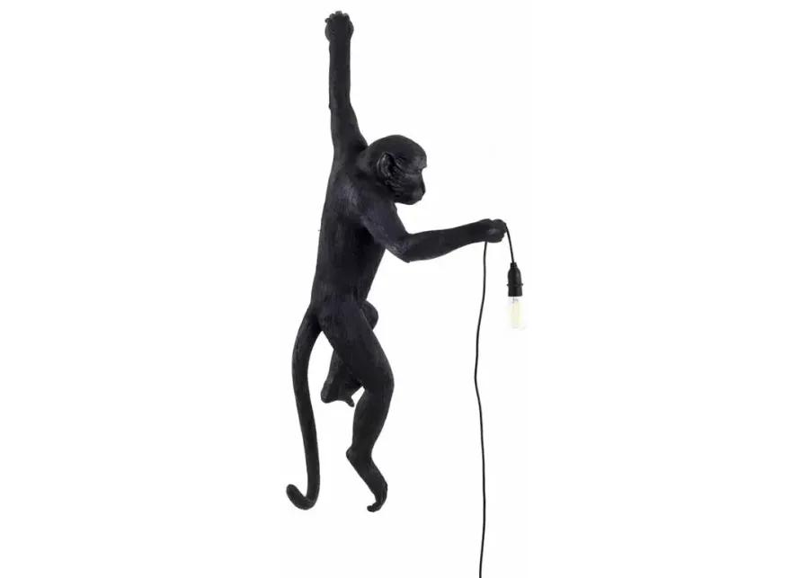 Monkey Lamp - Hanging Black By Seletti (Left)