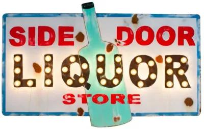 Side Door Liquor Sign