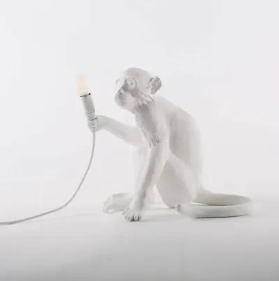 Monkey Lamp - Sitting White By Seletti