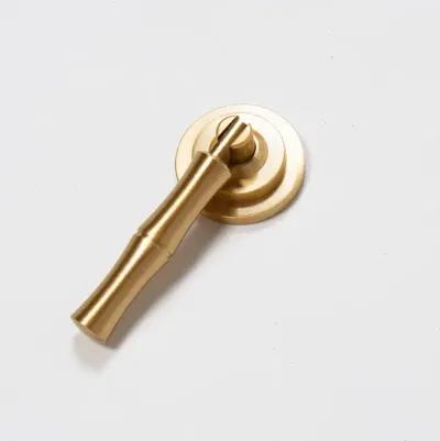 Bamboo Drop Pull 2.6" Gold