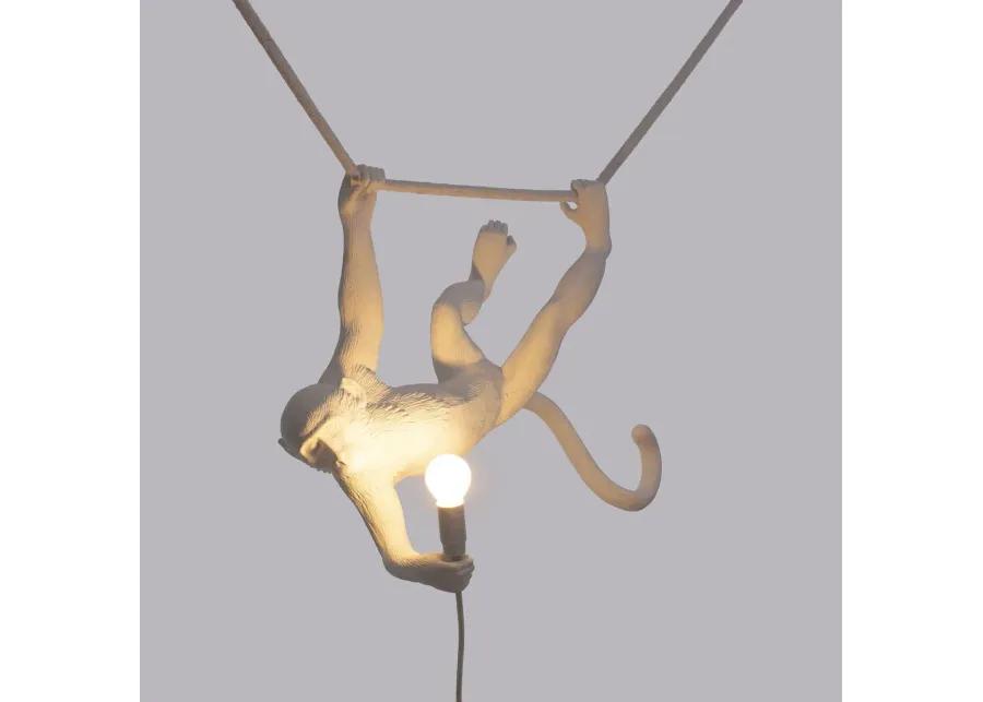 Monkey Lamp - Swinging White By Seletti