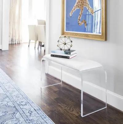 Allane Waterfall Bench in Ivory