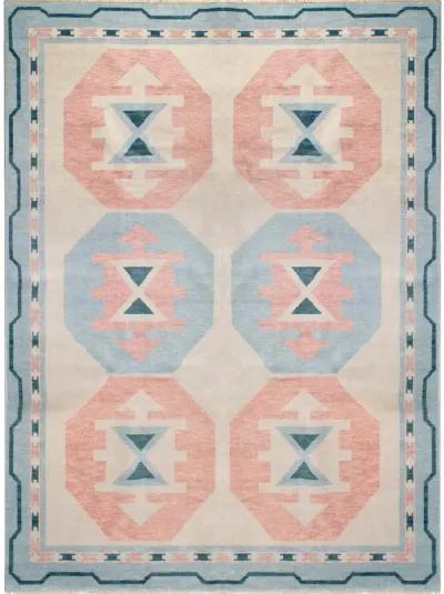 Charleston Pink Turkish Knot Rug