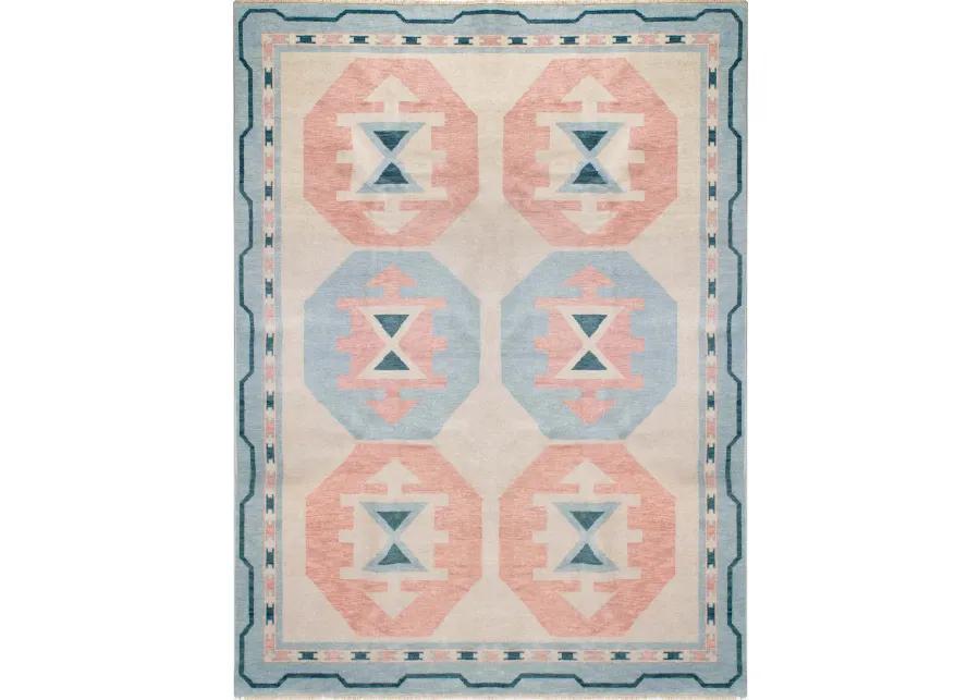 Charleston Pink Turkish Knot Rug