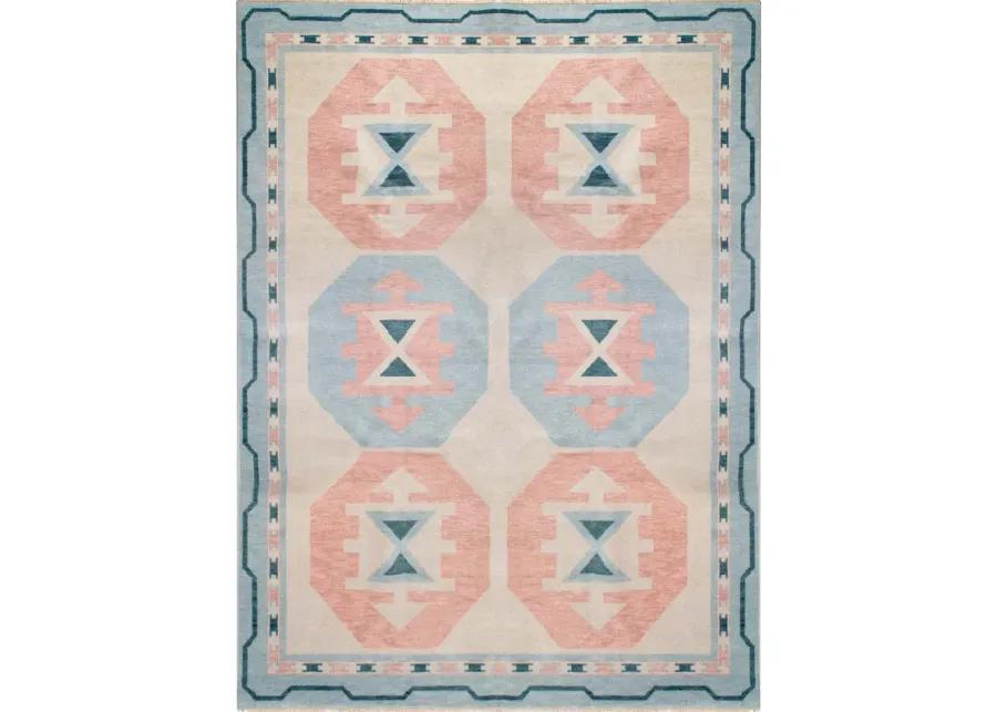 Charleston Pink Turkish Knot Rug