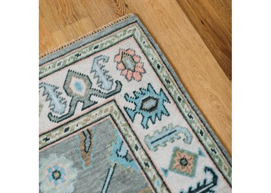 Poppy Pastel Turkish Knot Rug