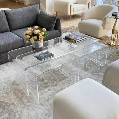 Aria Waterfall Nesting Coffee Table