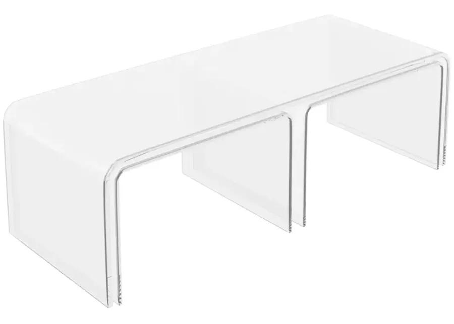 Aria Waterfall Nesting Coffee Table