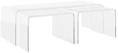 Aria Waterfall Nesting Coffee Table