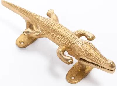 Brass Crocodile Handle