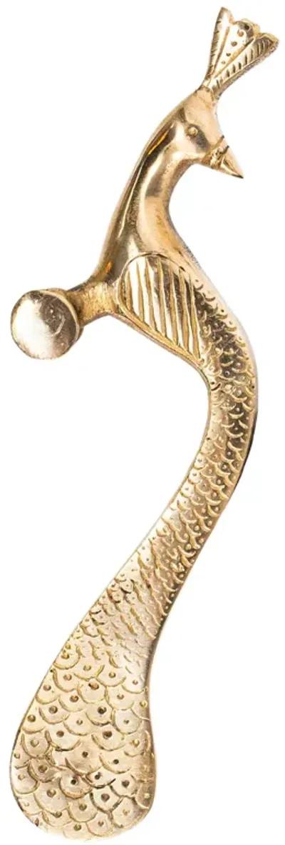 Brass Peacock Handle - Right