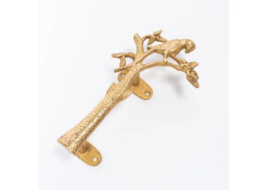 Brass Parrot Handle - Right