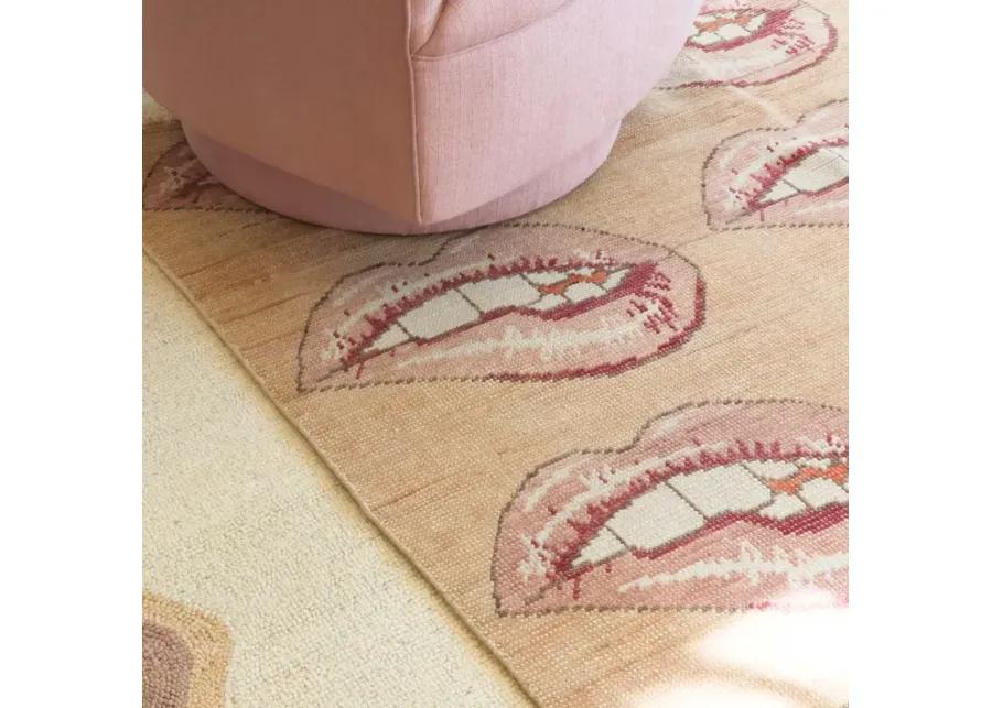 Lip Tease Turkish Knot Rug