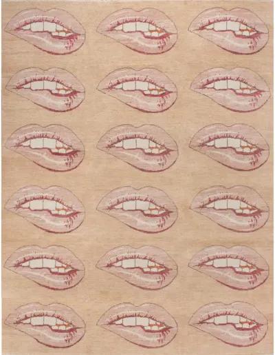 Lip Tease Turkish Knot Rug