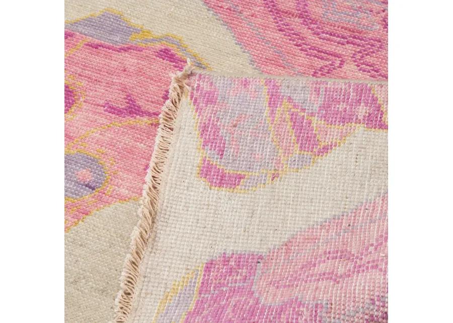 Pink Kicker Turkish Knot Rug