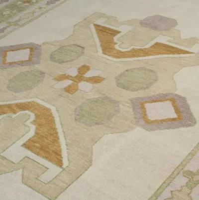 Celeste Olive Turkish Knot Rug