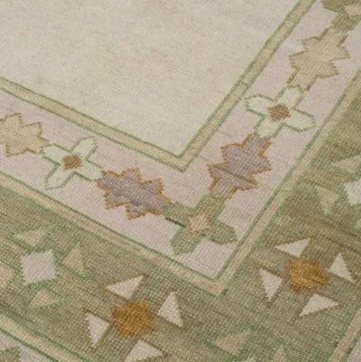 Celeste Olive Turkish Knot Rug