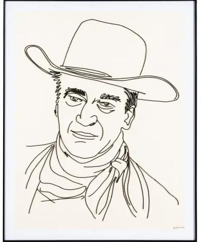 John Wayne Wire Portrait