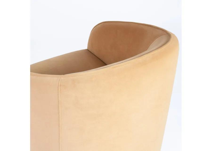 Knox Chair In Caramel Velvet