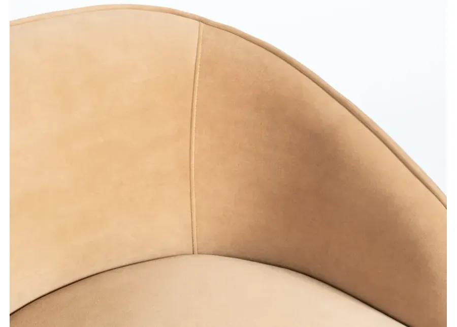 Knox Chair In Caramel Velvet