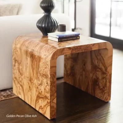 Custom Janus Waterfall Side Table