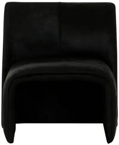 After Midnight Accent Chair in Black Cowhide