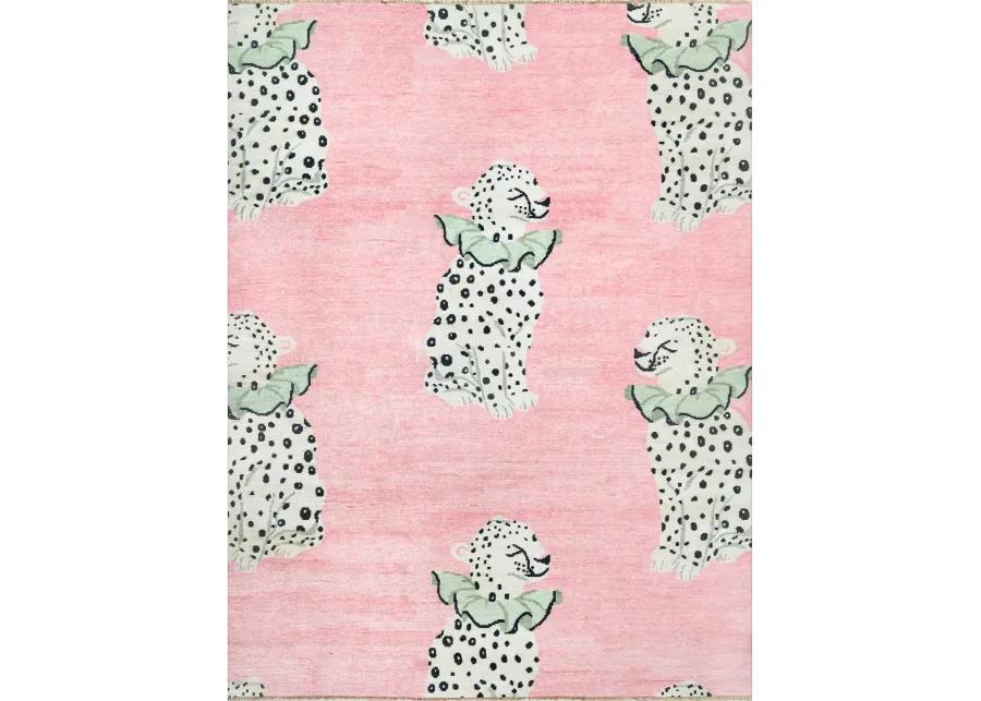 Darby Pink Turkish Knot Rug