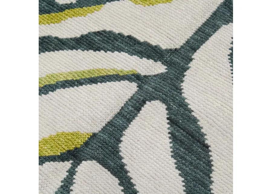 In Stock 8x10 Koufax Blue/Green Turkish Knot Rug