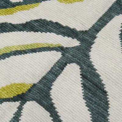 In Stock 9x12 Koufax Blue/Green Turkish Knot Rug