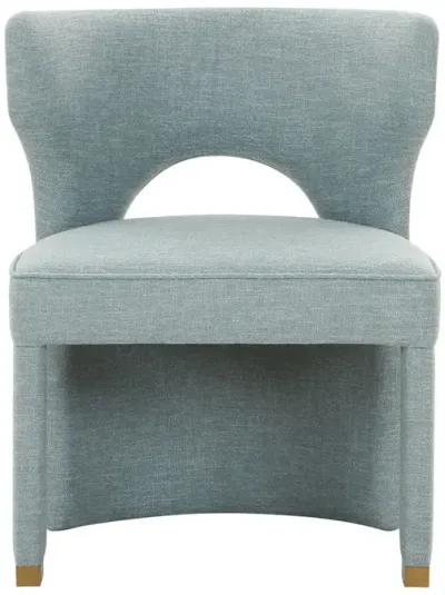 Valerie Dining Chair in French Blue Linen