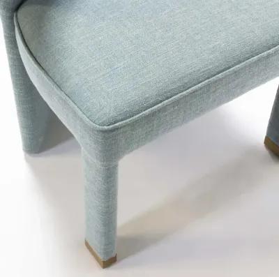 Valerie Dining Chair in French Blue Linen