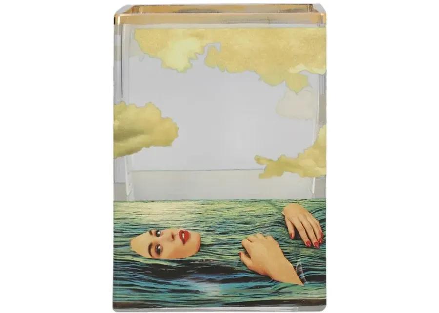 Toiletpaper Sea Girl Glass Vase by Seletti