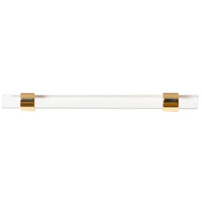 Acrylic & Brass Handle 5.5" Gold