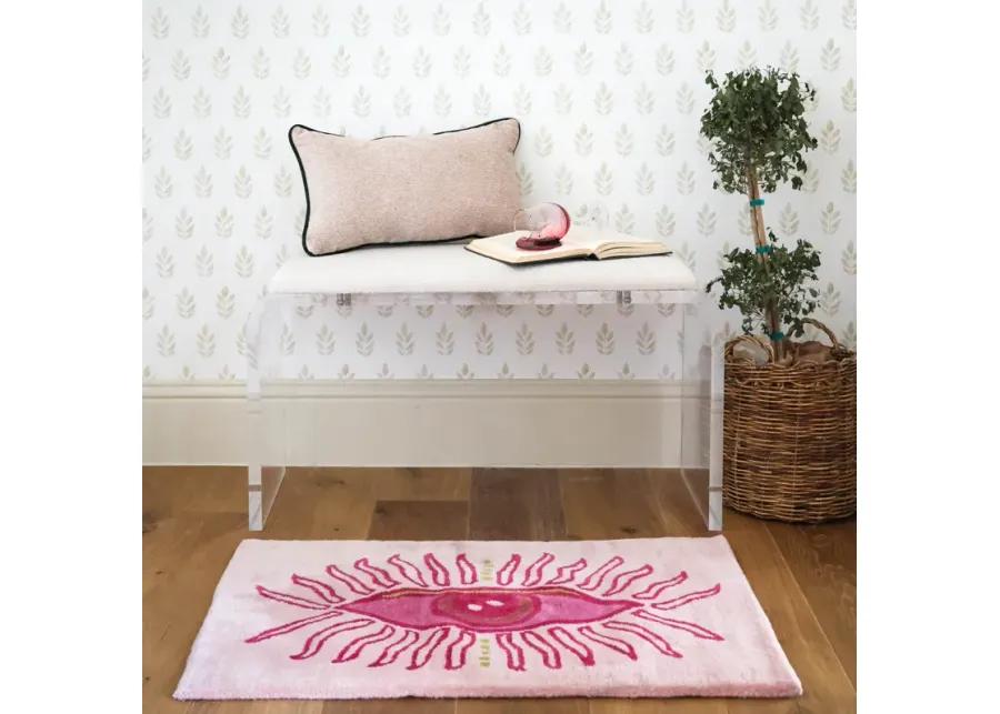 Sol Eye Tufted Mat in Pink