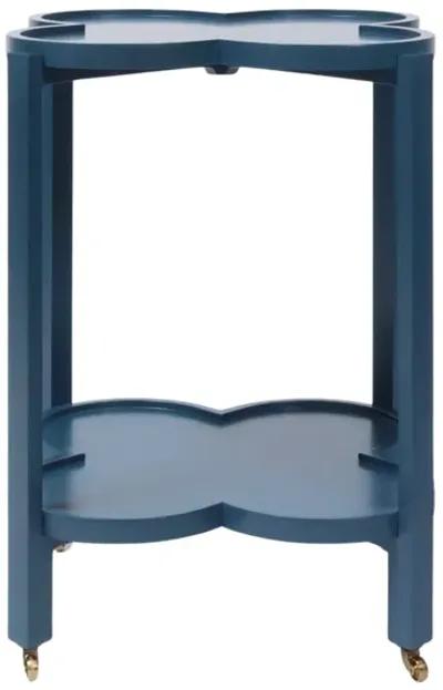 Clover Bar Cart in Dark Blue