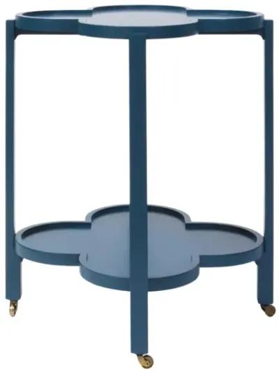 Clover Bar Cart in Dark Blue