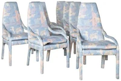 Set of 8 Upholstered Dining Chairs